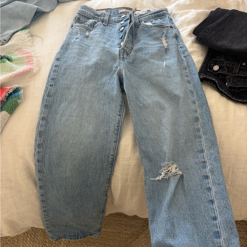Levi's Light Blue Straight Leg Jeans